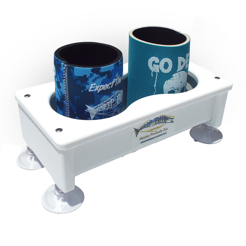 Deep Blue Marine Double Cup Holder/Storage Box [DH-2]